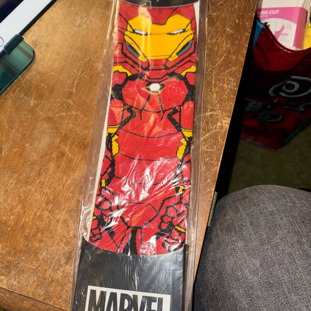 Marvel Iron Man Red and Gold Socks